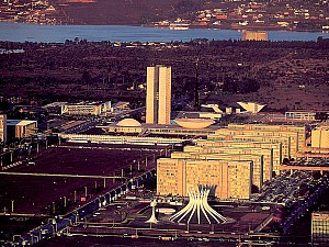 Vue du ciel - Brazil - View Of The Bussiness District - Designed By Oscar Neimeyer